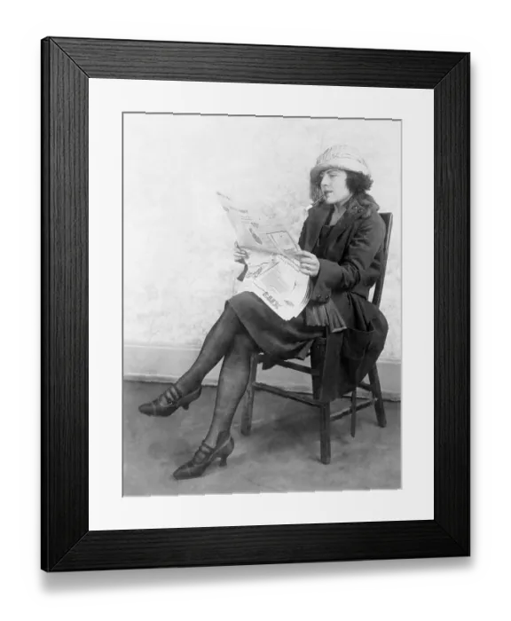 Framed Print : Mary Foley Enjoying a Cigarette Framed Print : Mary Foley Enjoying a Cigarette