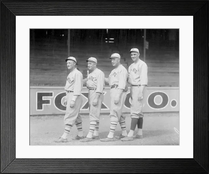 Framed Print : New York Giants Teammates in Uniform Framed Print : New York Giants Teammates in Uniform