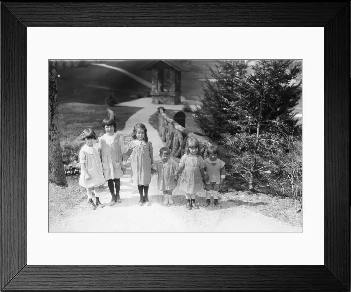 Framed Print : Children Holding Hands Framed Print : Children Holding Hands