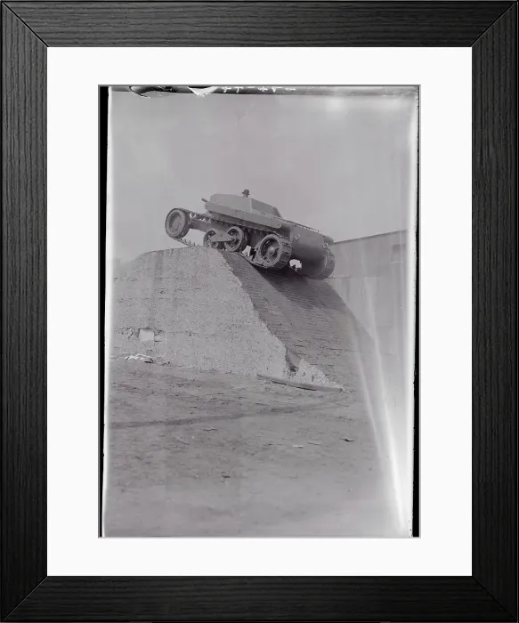 Framed Print : Combo Auto and Tractor Gun Carriage Climbing Hill Framed Print : Combo Auto and Tractor Gun Carriage Climbing Hill