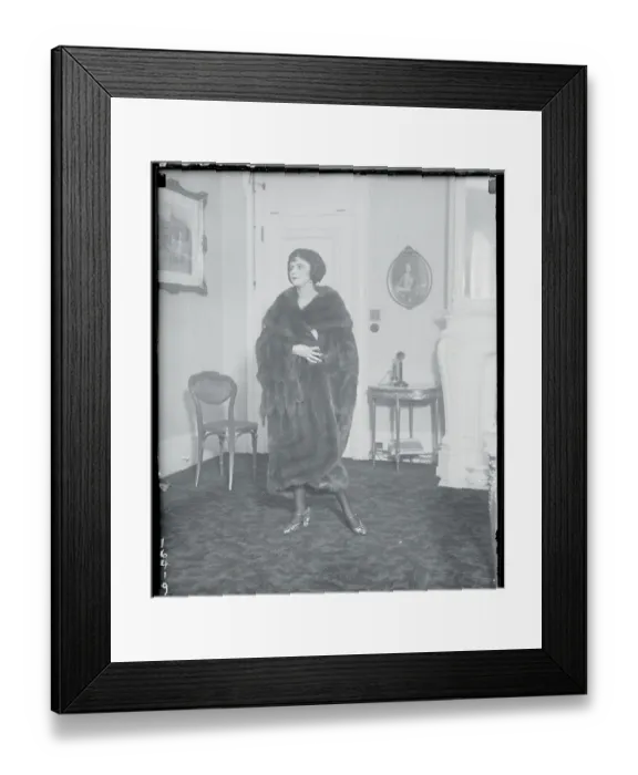 Framed Print : Fashionable Fur Coat Framed Print : Fashionable Fur Coat