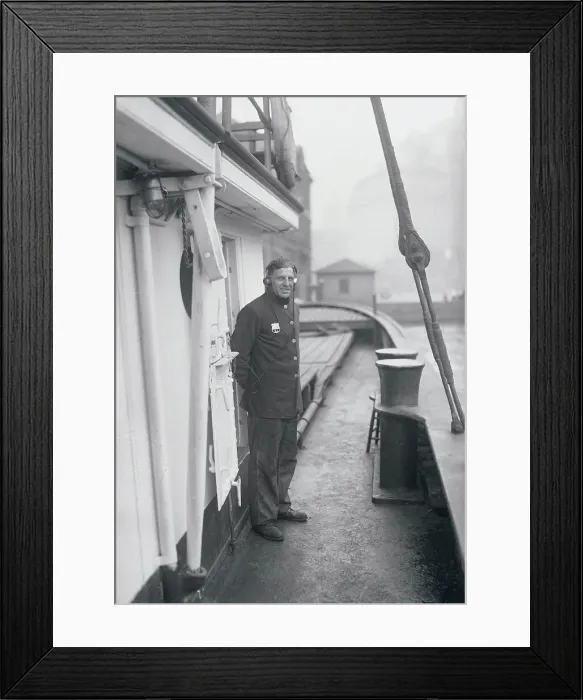 Framed Print : Radio Operator on Police Boat John F Hylan Framed Print : Radio Operator on Police Boat John F Hylan