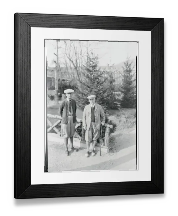 Framed Print : Portrait of John Reis and W.W. Willett Framed Print : Portrait of John Reis and W.W. Willett