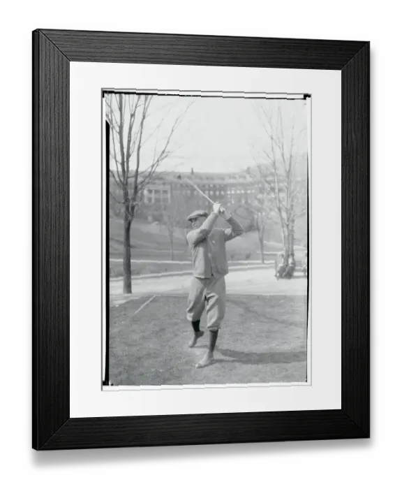 Framed Print : Man Playing Golf Framed Print : Man Playing Golf