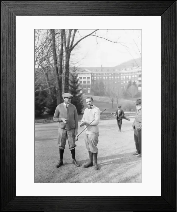 Framed Print : Socialite Friends on Golf Course