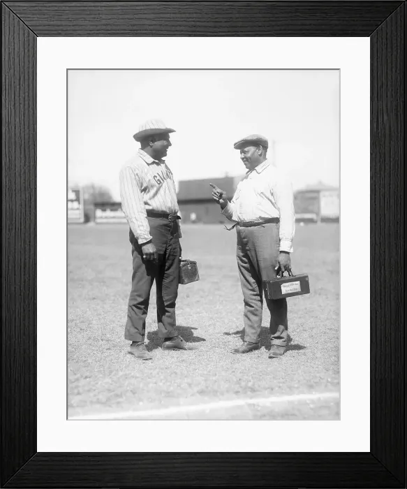 Framed Print : Baseball Trainers Conversing on Field