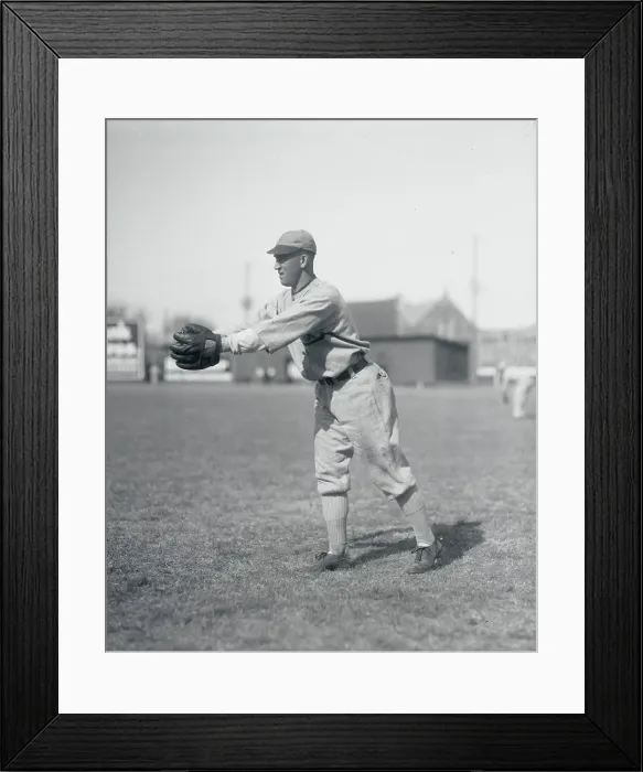 Framed Print : John Mostil Reaching For Baseball Framed Print : John Mostil Reaching For Baseball