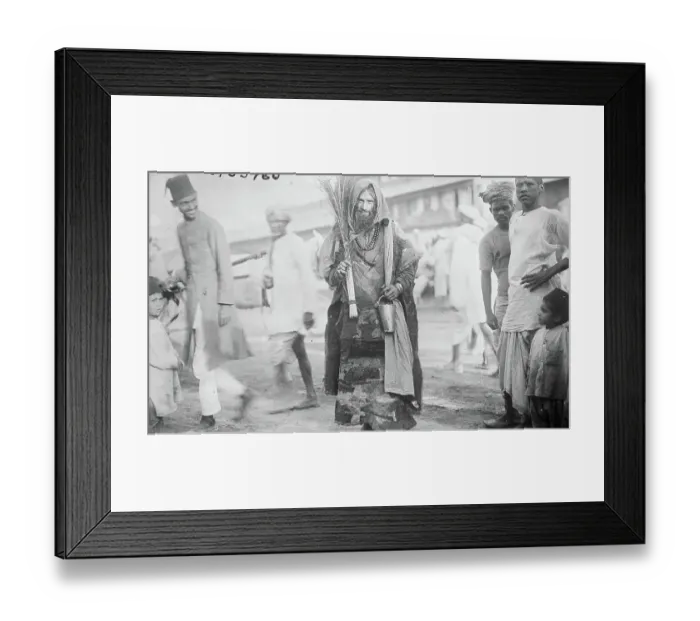 Framed Print : Elderly Fakir In Delhi Framed Print : Elderly Fakir In Delhi