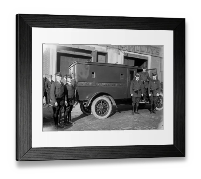 Framed Print : Guards Posing with New Armored Car Framed Print : Guards Posing with New Armored Car