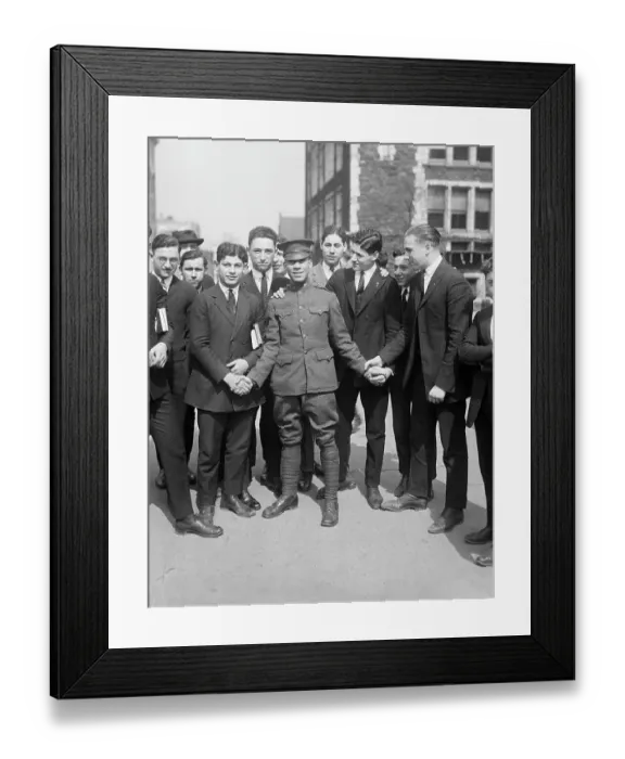Framed Print : Emile Treville Holley With Schoolmates Framed Print : Emile Treville Holley With Schoolmates