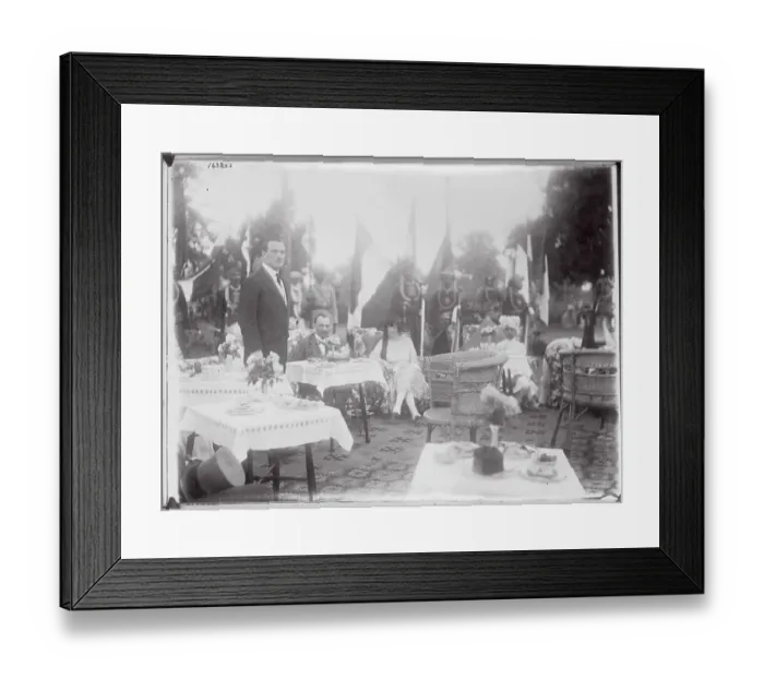 Framed Print : Bombay Governor and Wife Visiting India Royalty Framed Print : Bombay Governor and Wife Visiting India Royalty