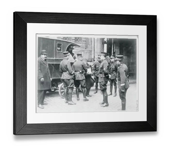 Framed Print : Armand Jeannes Arriving at Court Framed Print : Armand Jeannes Arriving at Court