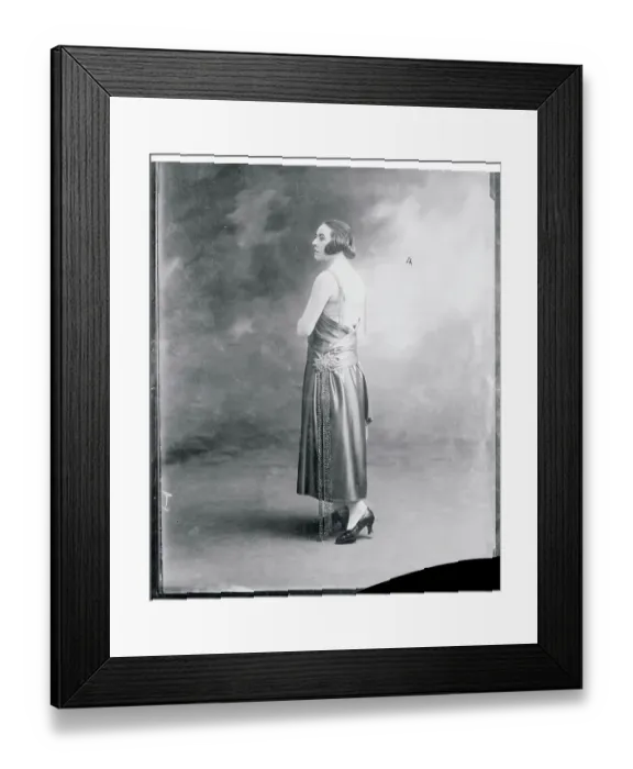 Framed Print : Model Wearing Dress Framed Print : Model Wearing Dress