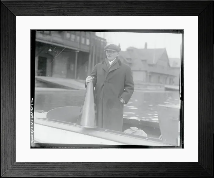 Framed Print : Rowing Coach Joe Wright Framed Print : Rowing Coach Joe Wright
