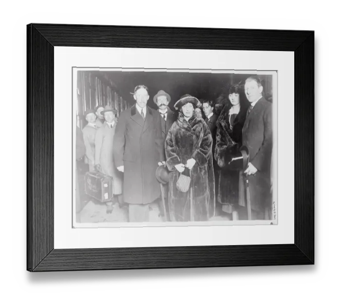 Framed Print : Princess Mary Posing with Viscount Lascelles and Friends Framed Print : Princess Mary Posing with Viscount Lascelles and Friends