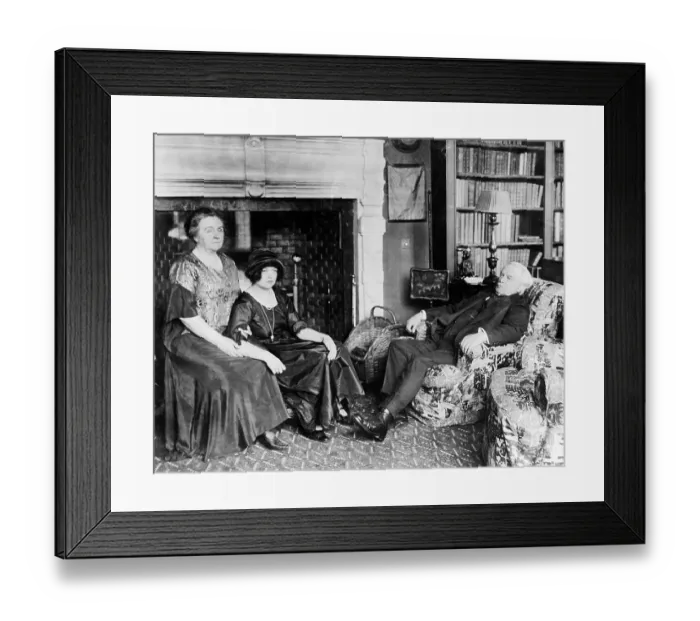 Framed Print : David Lloyd George and His Daughter