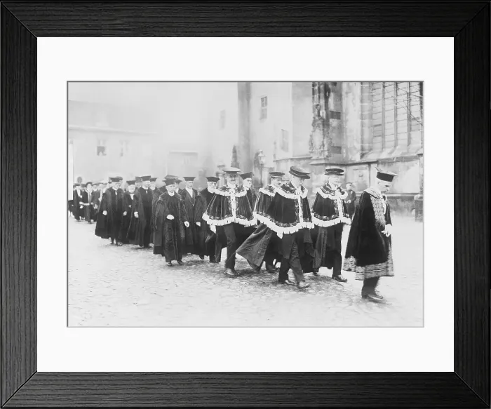 Framed Print : Procession in Street for Anniversary of Lutheranism