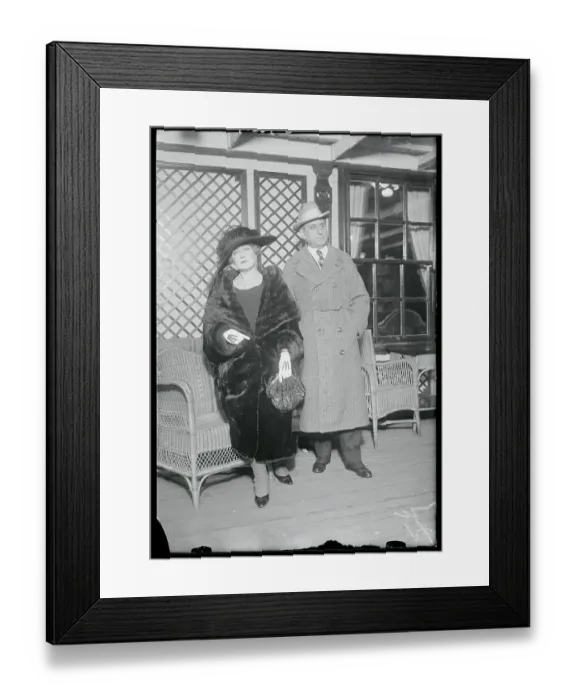 Framed Print : Portrait of Lillian Russell with Her Husband Framed Print : Portrait of Lillian Russell with Her Husband