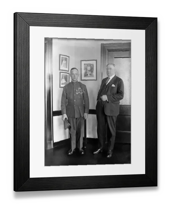 Framed Print : Decorated Marine Corps Officer Framed Print : Decorated Marine Corps Officer