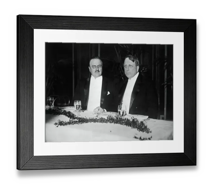 Framed Print : William Randolph Hearst with Mayor Hylan Framed Print : William Randolph Hearst with Mayor Hylan