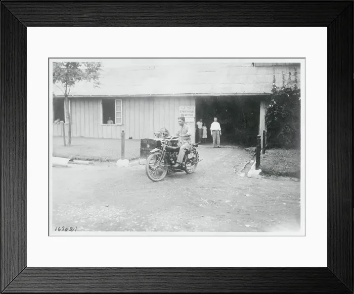 Framed Print : Cyclist Riding in Street Framed Print : Cyclist Riding in Street