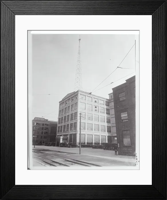 Framed Print : View of Tower on Building Framed Print : View of Tower on Building