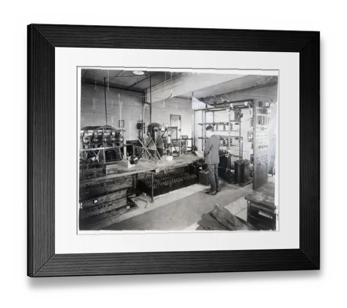 Framed Print : View Of Broadcasting Room at GE Radio Framed Print : View Of Broadcasting Room at GE Radio
