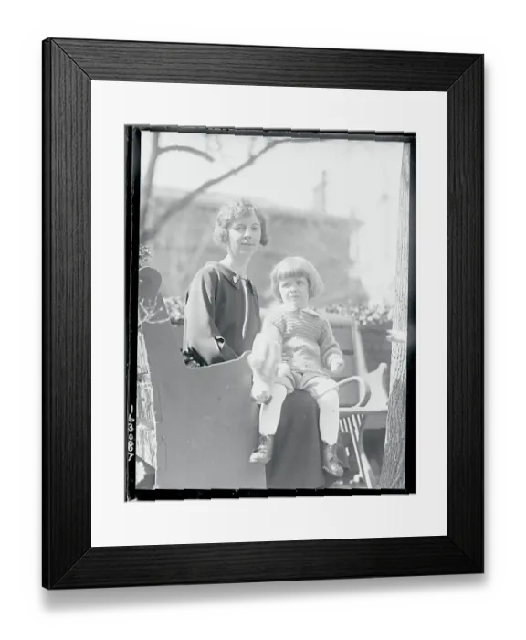 Framed Print : Mrs Theodore Roosevelt Jr and Son Quentin Framed Print : Mrs Theodore Roosevelt Jr and Son Quentin
