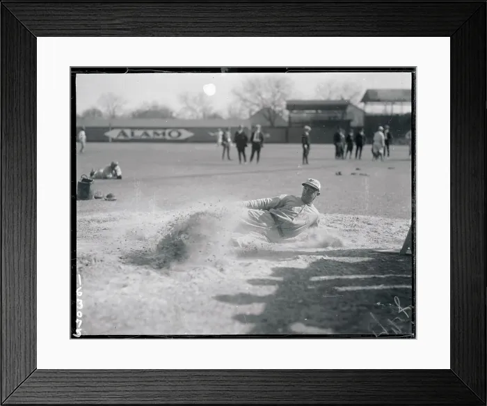 Framed Print : Joseph Fitzpatrick Sliding into Base Framed Print : Joseph Fitzpatrick Sliding into Base