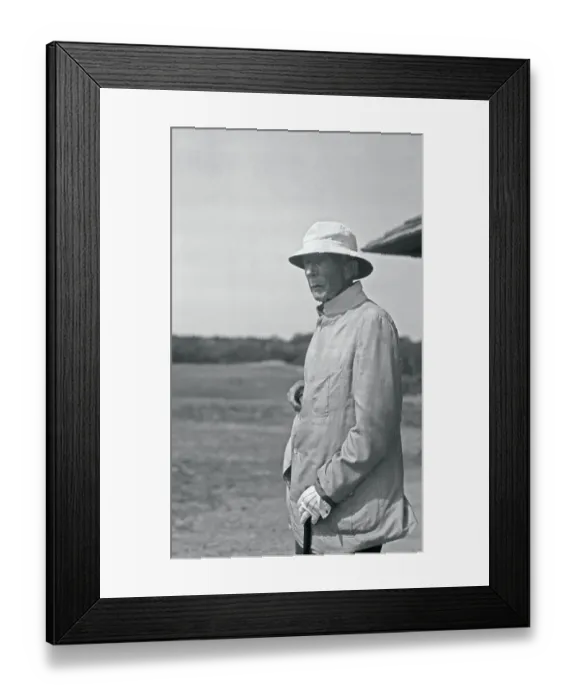 Framed Print : John D. Rockefeller Pausing on Golf Course Framed Print : John D. Rockefeller Pausing on Golf Course