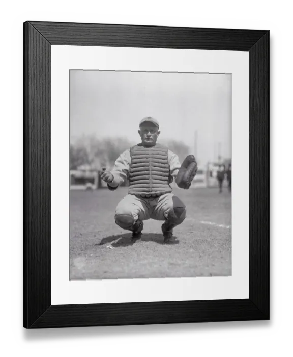 Framed Print : Catcher Earl Smith Framed Print : Catcher Earl Smith