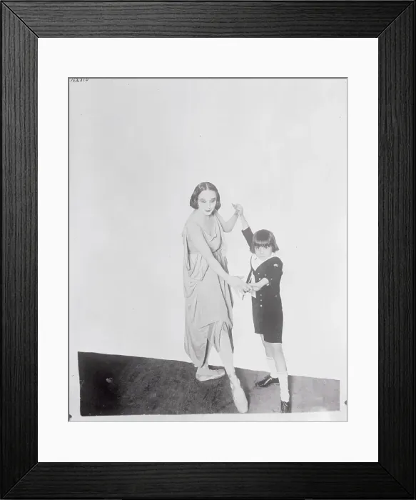 Framed Print : Anna Pavlova and Jackie Coogan Dancing Framed Print : Anna Pavlova and Jackie Coogan Dancing