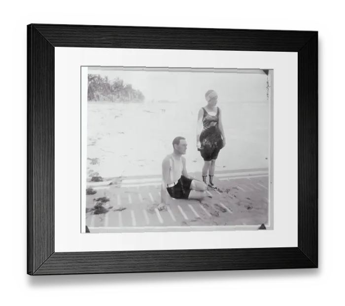 Framed Print : Owen Moore Relaxing with His Wife Framed Print : Owen Moore Relaxing with His Wife