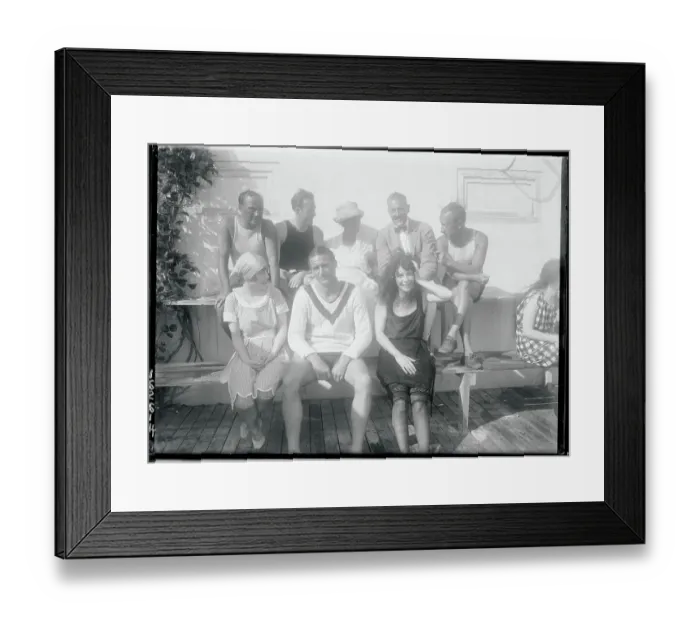 Framed Print : People Sitting Together Framed Print : People Sitting Together