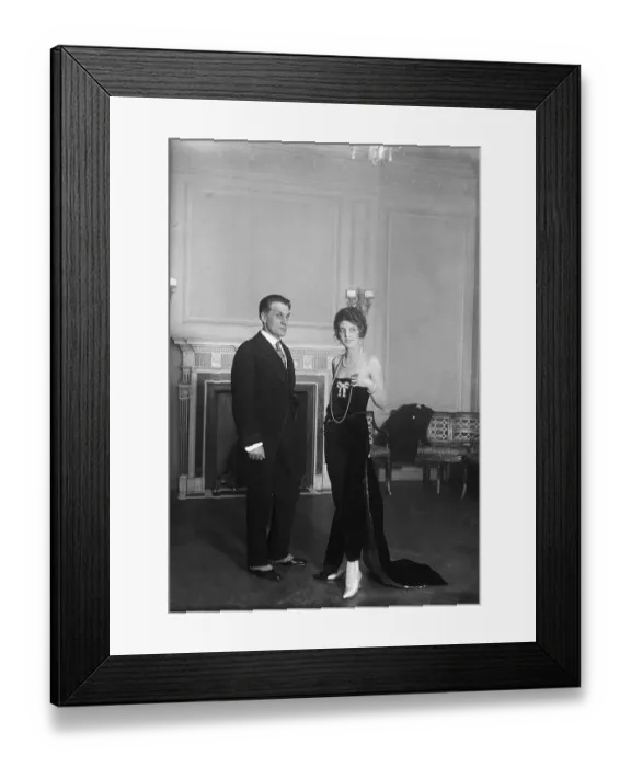 Framed Print : Prince Bibesco with Mabel Palmer Framed Print : Prince Bibesco with Mabel Palmer