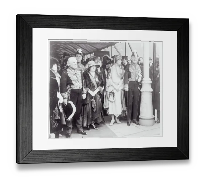 Framed Print : View of Princess Mary's Wedding Guests Framed Print : View of Princess Mary's Wedding Guests