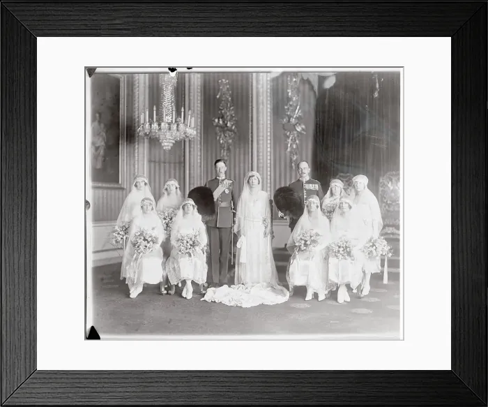 Framed Print : Princess Mary with Viscount Lascelles and Party Framed Print : Princess Mary with Viscount Lascelles and Party