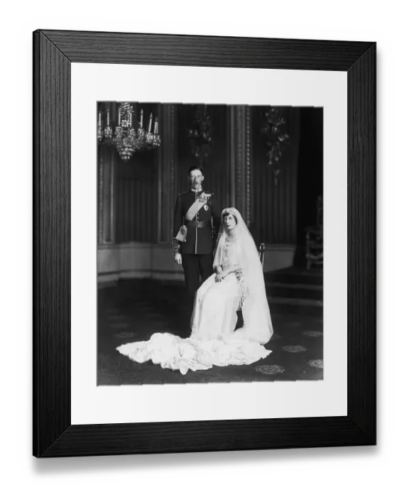 Framed Print : Princess Mary and Her New Husband Framed Print : Princess Mary and Her New Husband
