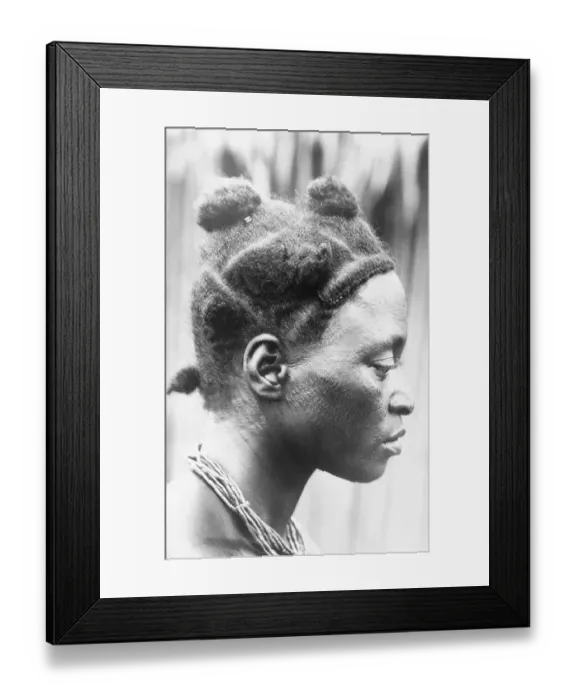 Framed Print : Nigerian Woman Wearing Native Hairstyle Framed Print : Nigerian Woman Wearing Native Hairstyle