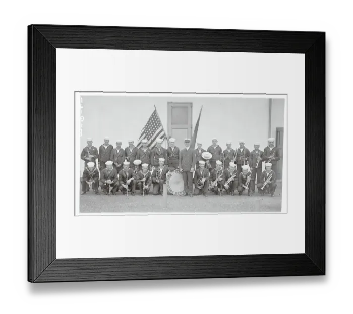 Framed Print : Portrait of the United States Navy Recruiting Band Framed Print : Portrait of the United States Navy Recruiting Band