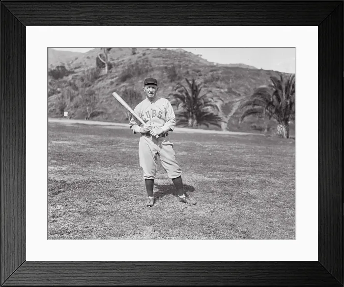 Framed Print : Jack Doyle Posing with Bat Framed Print : Jack Doyle Posing with Bat