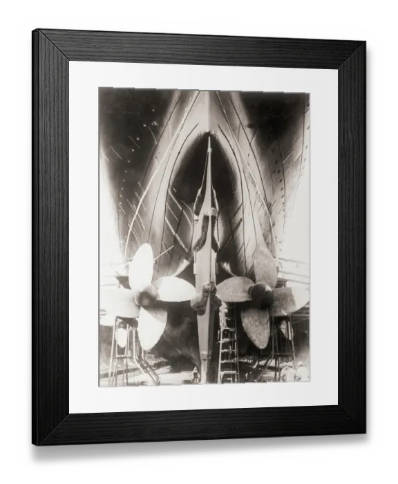 Framed Print : The Mauretania in Drydocks Framed Print : The Mauretania in Drydocks