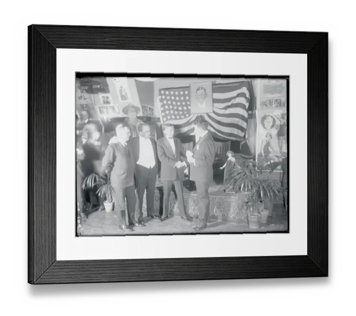 Framed Print : Will H. Hays Being Congratulated by Press Club President