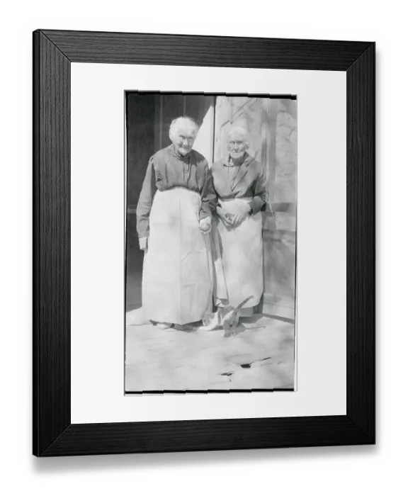 Framed Print : Portrait of Oldest Twins Framed Print : Portrait of Oldest Twins