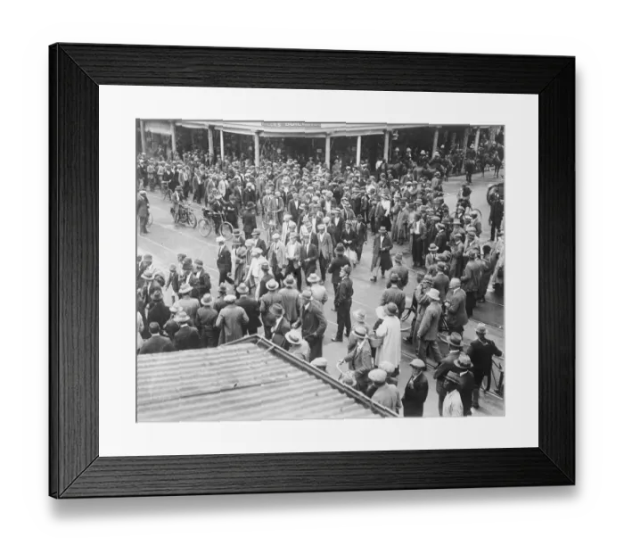 Framed Print : Striking Miners Framed Print : Striking Miners