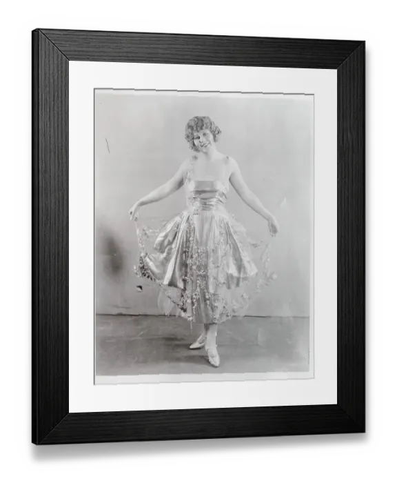 Framed Print : Dorothy Dalton Modeling a Gown Framed Print : Dorothy Dalton Modeling a Gown