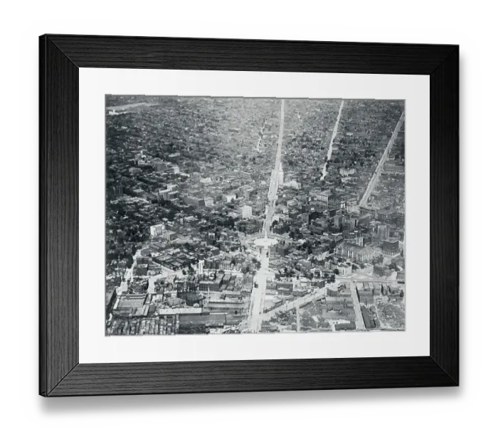 Framed Print : Aerial View of Buffalo