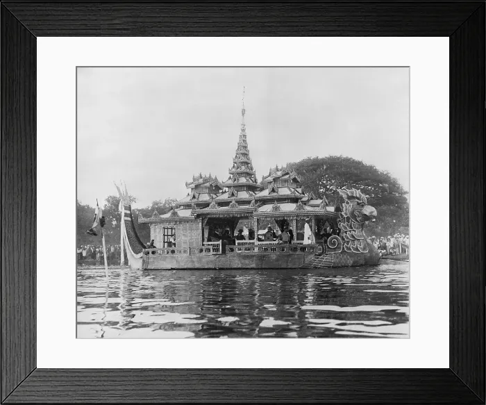 Framed Print : Royal Burmese Barge Framed Print : Royal Burmese Barge
