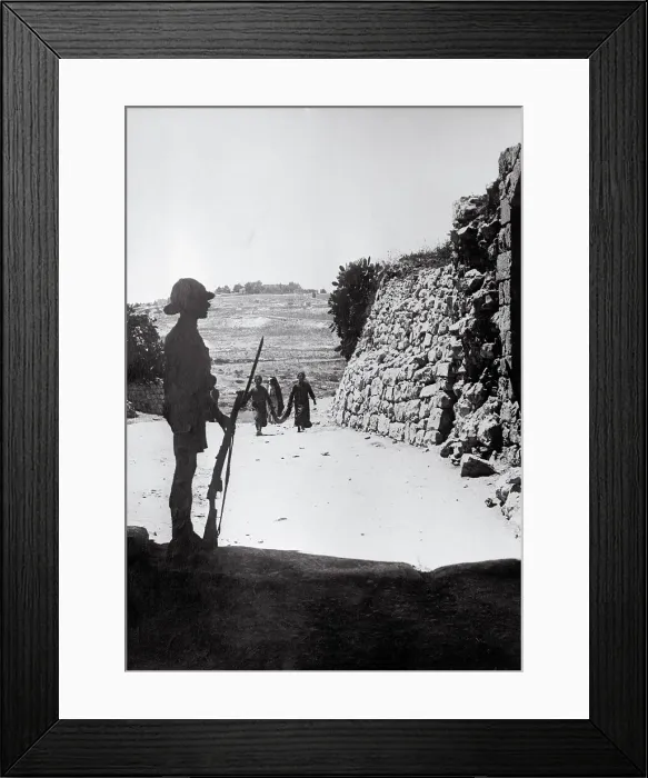 Framed Print : Soldier Standing Guard Framed Print : Soldier Standing Guard
