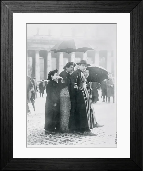 Framed Print : Pope Pius with Theologists Framed Print : Pope Pius with Theologists